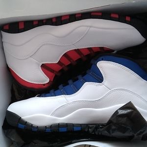 Brand New Air Jordan 10 Retro size 12 . White/Black-University Red